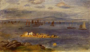 Pierre Auguste Renoir : The Coast of Brittany, Fishing Boats